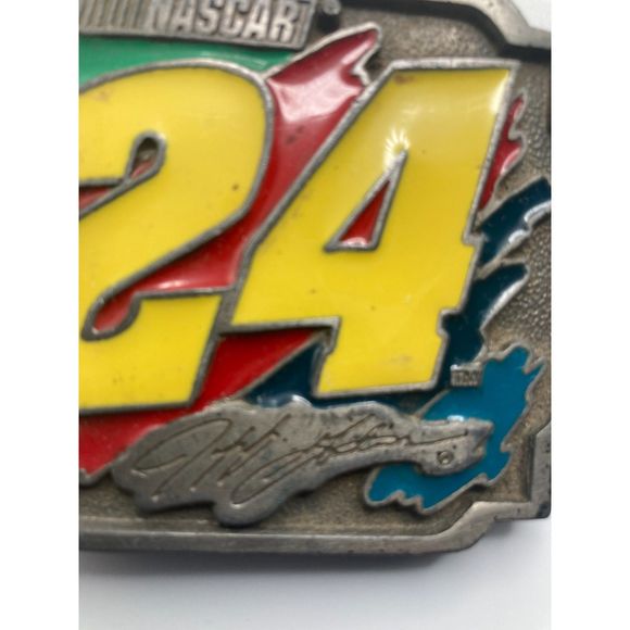 American Legends NASCAR Jeff Gordon 24 Pewter Belt Buckle Special Edition - Picture 4 of 8